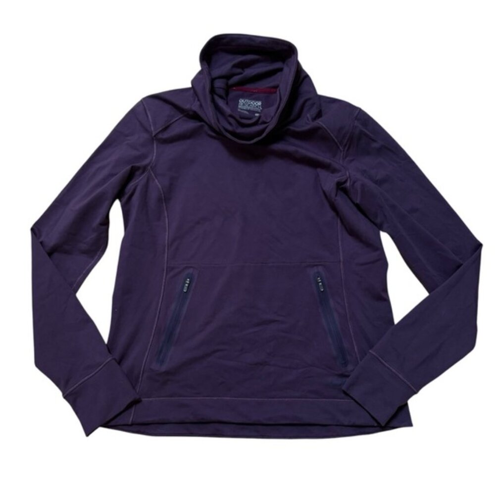 Outdoor Research Cowl Neck Sweater Purple Size Medium